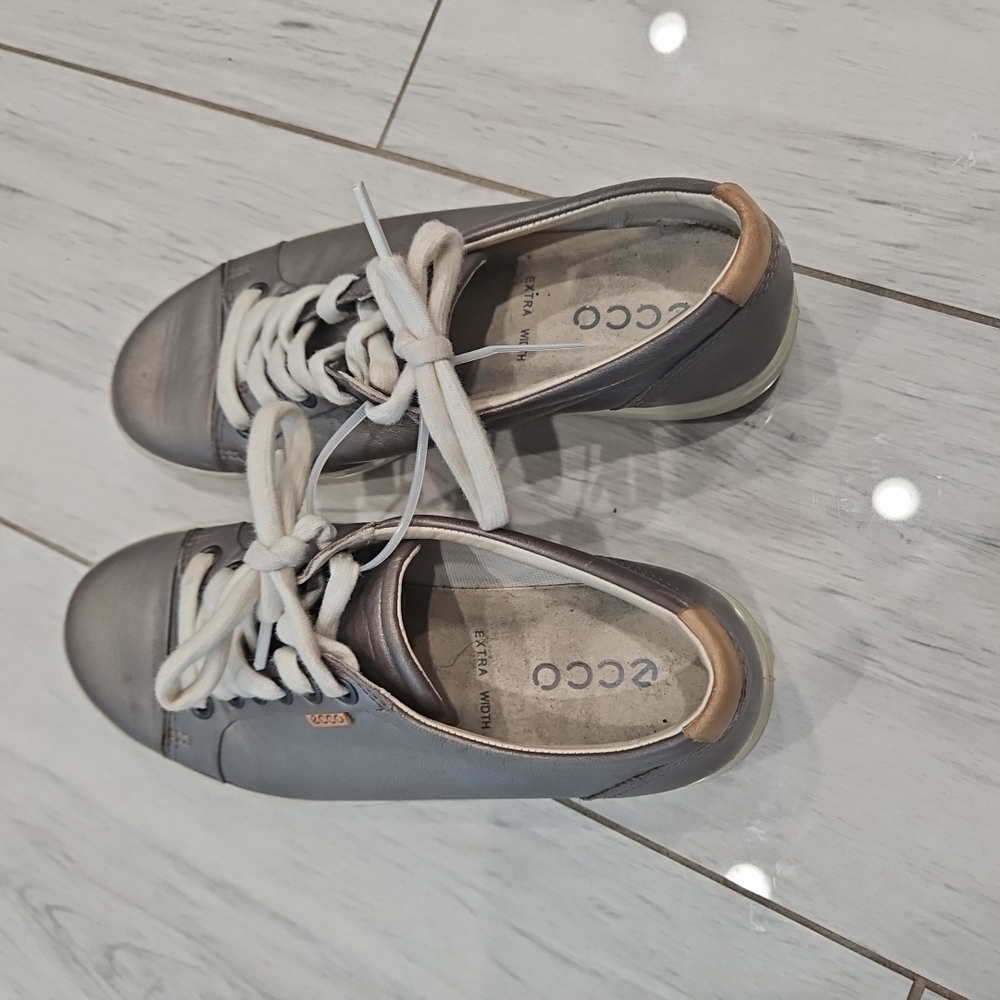 Ecco Gray Sneakers Comfortable Stylish Footwear View 4